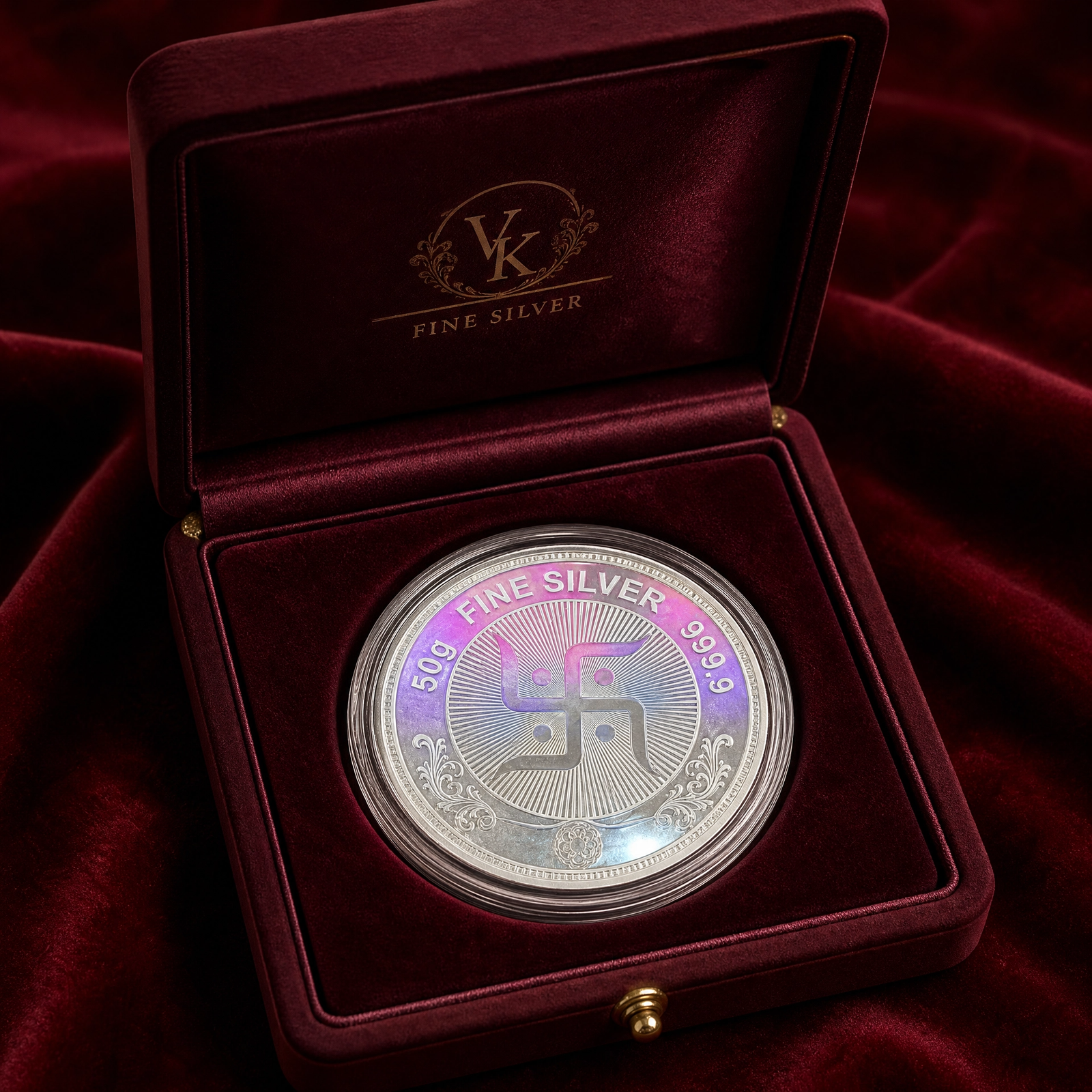 Silver Coin Back View